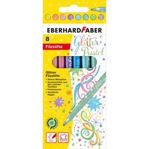 Filzstifte Eberhard-Faber Glitter Pastel, 551009