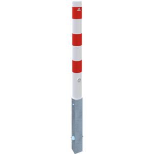Produktbild für Absperrpfosten Schake 489FB, rot/weiß, aus Metall