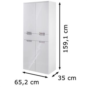 Produktbild für Bad-Hängeschrank Schildmeyer Mars 700861, hochglanz weiß