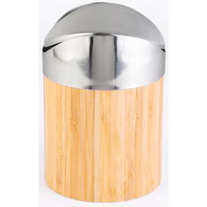 Produktbild für Mülleimer Axentia 116809, Bonja Bambus, braun