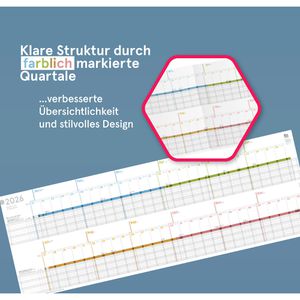 Produktbild für Urlaubsplaner weekview Projektplaner, Jahr 2026
