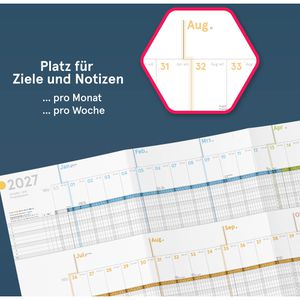Produktbild für Urlaubsplaner weekview SW11218, Projektplaner, Jahr 2027