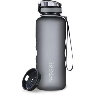 720DGREE Trinkflasche uberBottle Stone Gray, 1,5 l, Kunststoff, grau, mit  Sieb – Böttcher AG