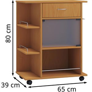 Produktbild für Küchenwagen VCM Pocis, 916893, buche