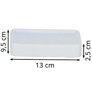 Produktbild für Seifenschale Wenko Hexa 23235100, weiß