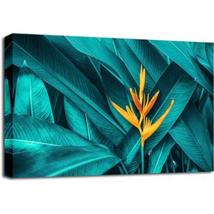 Wandbild visario Grüne Blätter, 120 x 80 cm