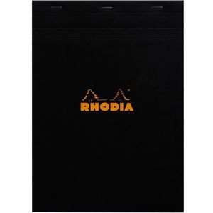 Produktbild für Notizblock Rhodia 182009C, schwarz, A4