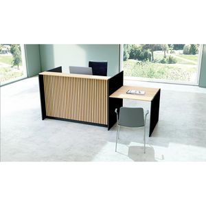 Produktbild für Empfangstheke Kerkmann Marino, gerade, eiche / anthrazit