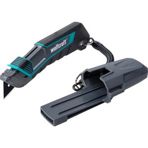 Produktbild für Cuttermesser Wolfcraft Pro Safety 4292000 mit Köcher