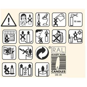 Produktbild für Kerzen Papstar 88340, Leuchterkerzen