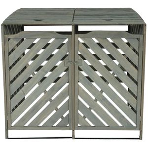 Produktbild für Mülltonnenbox Mendler HWC-J44 XL, Holz