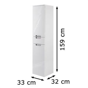 Produktbild für Bad-Hängeschrank Schildmeyer Mars 130508, hochglanz weiß