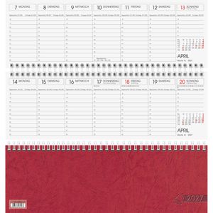 Produktbild für Tischkalender Glocken 5071921207, Wochenkalender quer
