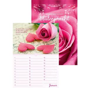 Produktbild für Geburtstagskalender Alpha 880817, Blütenpracht