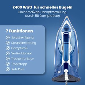 Produktbild für Bügeleisen Clatronic DB 3706, kabellos, 2400 Watt