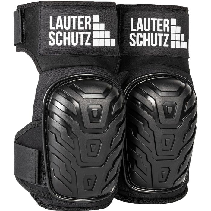 LauterSchutz Kniepolster Komfort Gel, zertifiziert, Knieschoner, verstärkt,  schwarz, 1 Paar – Böttcher AG