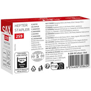 Produktbild für Heftgerät Sax Design Easy Pro 259 S, 0-259-19