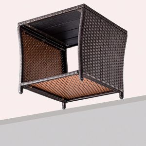 Produktbild für Beistelltisch CASARIA 109509, braun, aus Kunststoff / Metall