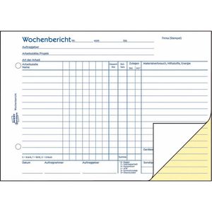 Produktbild für Wochenbericht Zweckform 1772, A5 quer