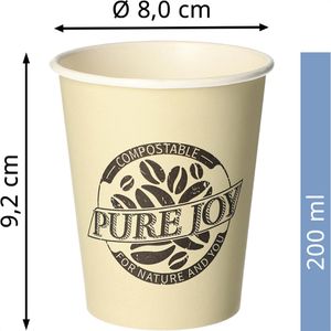 Produktbild für Trinkbecher Papstar 87867 Pure Joy, farbig
