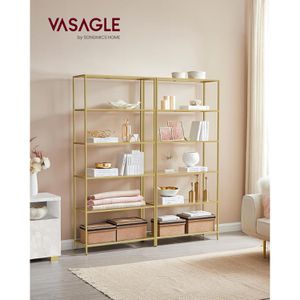 Produktbild für Bücherregal Vasagle LGT503A01, gold