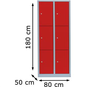 Produktbild für Schließfachschrank ClassiX X-523324, rot