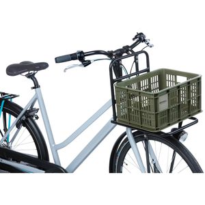 Produktbild für Fahrradkorb Basil Fahrradkiste S, moosgrün, Kunststoff, 18 l