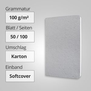 Produktbild für Notizbuch Sigel Re-Up RU100, recycling, Karton Softcover