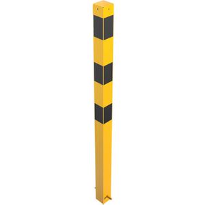 Produktbild für Absperrpfosten Schake 470BG/2, 2 Ösen, schwarz/gelb, Metall