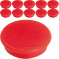 Magnete Franken HM38 01, rund, rot Ø 38 mm, 10 Stück