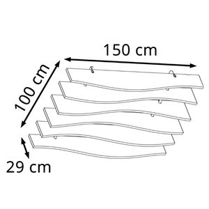 Produktbild für Akustikplatte Hammerbacher Deckensegel Sinus für Decke, Set