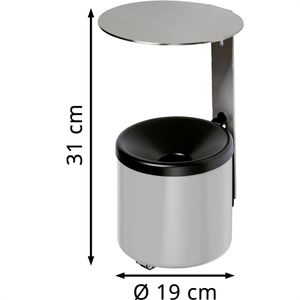 Produktbild für Aschenbecher VAR WH16, 32251, für Outdoor, mit Dach
