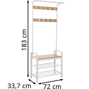 Produktbild für Garderobenständer Vasagle HSR40W, weiß