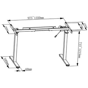 Produktbild für Schreibtischgestell Digitus DA-90432, silber