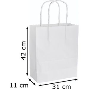 Produktbild für Papiertüten Folia 23100, weiß