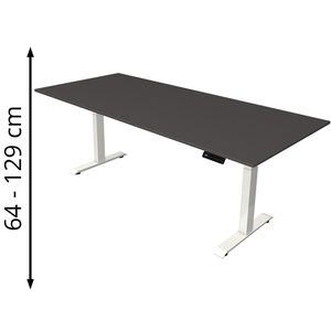 Produktbild für Schreibtisch Kerkmann Move 4, anthrazit / weiß