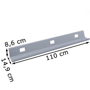 Produktbild für Kabelwanne Actiforce Fix FG0080, silber