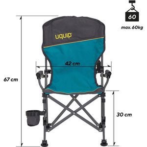 Produktbild für Campingstuhl Uquip KIRBY, 244006, blau, bis 60 kg