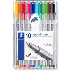 Produktbild für Fineliner Staedtler Triplus Brilliant Colours, farbig sortiert