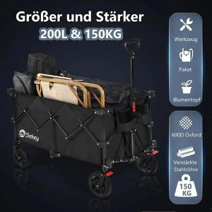 Produktbild für Bollerwagen Sekey XXL FW202, faltbar