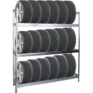 Produktbild für Reifenregal PROREGAL TIGER XL, silber, für 21 Reifen