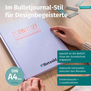 Produktbild für Lehrerkalender Betzold Design-Grundschulplaner, Jahr 2026/2027