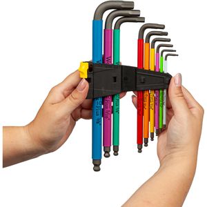 Produktbild für Sechskantschlüssel Wera 950/9 Multicolour Imperial