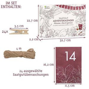 Produktbild für Adventskalender OwnGrown BEGR-300238, Saatgut