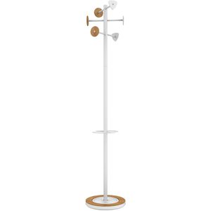 Produktbild für Garderobenständer Unilux Bora Bamboo, weiß