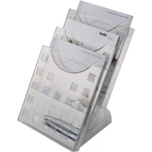 Produktbild für Prospekthalter Helit H61027-08 the step grid, grau
