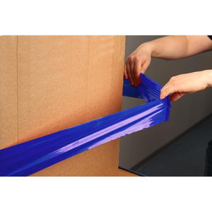 Produktbild für Dehnband dm-folien PE-Stretch blau-opak, 1200 x 100mm