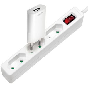 Produktbild für Steckdosenleiste LogiLink LPS230, mit 1,5m Kabel