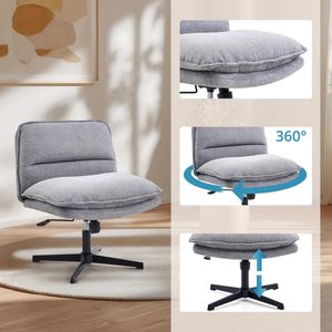Produktbild für Loungesessel hJh-OFFICE Criss-Cross 20, 670693, dunkelgrau