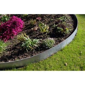Produktbild für Rasenkante Meister WU9957600, silber, UV-beständig, flexibel